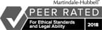 Martindale-Hubbell | Peer Rated For Ethical Standards And Legal Ability | 2018