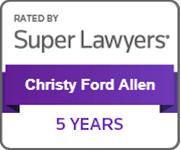 Rated By Super Lawyers | Christy Ford Allen | 5 Years